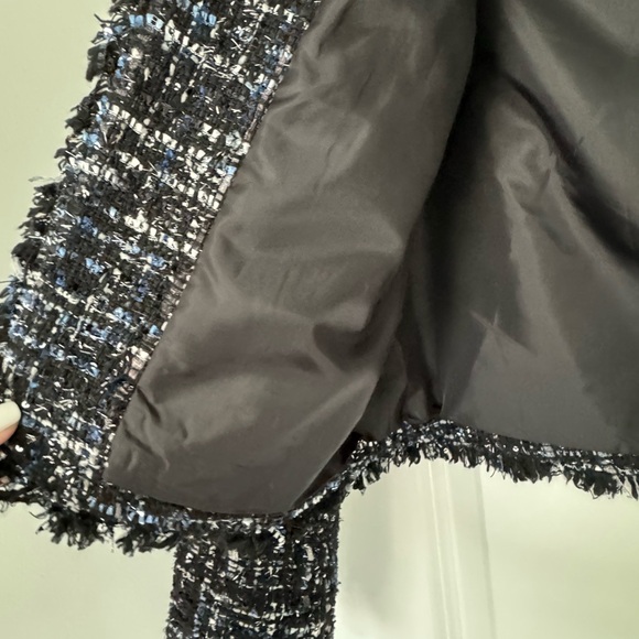 Trendy open front metallic tweed jacket by Bagatelle - Picture 5 of 9